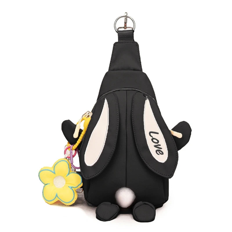 Anime Rabbit Backpack Crossbody Bag for Girls Teens Large Capacity