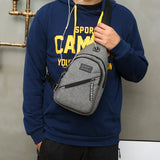 Canvas Messenger Chest Pack Women Casual Sling Shoulder Bag Diagonal Travel