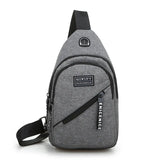 Canvas Messenger Chest Pack Women Casual Sling Shoulder Bag Diagonal Travel