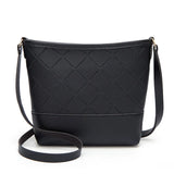Women's Rhombic One-shoulder Bucket Bag Mobile Phone Bag Purse Women Messenger B