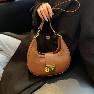 Crossbody Bags For Women PU Leather Underarm Bag Western Style Messenger Bags