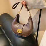 Crossbody Bags For Women PU Leather Underarm Bag Western Style Messenger Bags