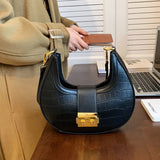 Crossbody Bags For Women PU Leather Underarm Bag Western Style Messenger Bags