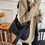 Nylon Crossbody Bag for Women with Removable Chain Strap