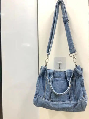 Denim Crossbody Shoulder Bag Travel Tote Messenger Handbag