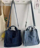 Denim Crossbody Shoulder Bag Travel Tote Messenger Handbag