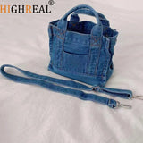 Denim Crossbody Shoulder Bag Travel Tote Messenger Handbag