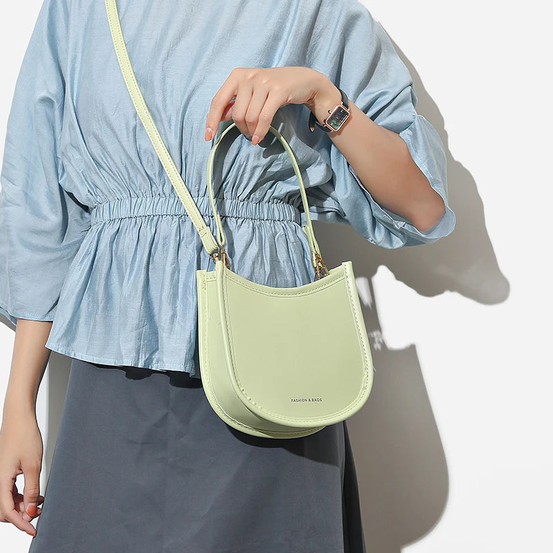 Leather Crossbody Bag for Women, Shoulder Messenger Handbag