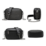 Rivet Chain Shoulder Bag Small Female Messenger Bags High Mini Clutch Bag