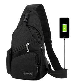 Waterproof Crossbody Bag Small Chest Pack Sport Shoulder Sling Backpack