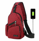 Waterproof Crossbody Bag Small Chest Pack Sport Shoulder Sling Backpack