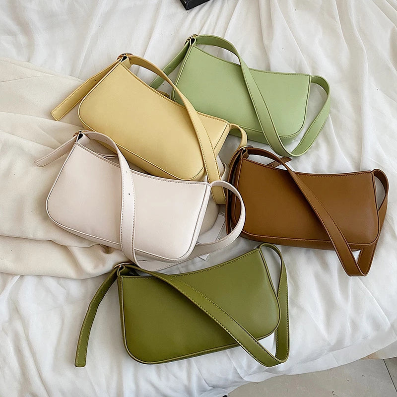 Women's PU Leather Crossbody Shoulder Bag Casual Hobo Satchel