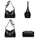Large Capacity Shoulder Bags High Leather Crossbody Bags