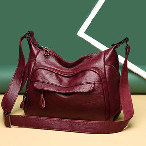 Large Capacity Shoulder Bags High Leather Crossbody Bags