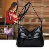 Large Capacity Shoulder Bags High Leather Crossbody Bags