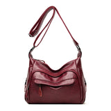 Large Capacity Shoulder Bags High Leather Crossbody Bags