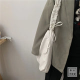 Canvas Crossbody Bag Large Capacity Vintage Retro Style