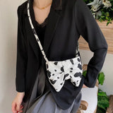 Crossbody Bags Women Bow Leopard OL Canvas Street Shopping Style Handbags