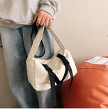 Canvas Crossbody Bag Women Casual Handbag High-capacity B312