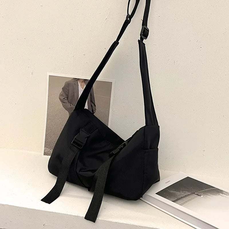 Canvas Crossbody Bag Women Casual Handbag High-capacity B312