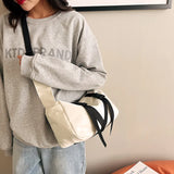 Canvas Crossbody Bag Women Casual Handbag High-capacity B312