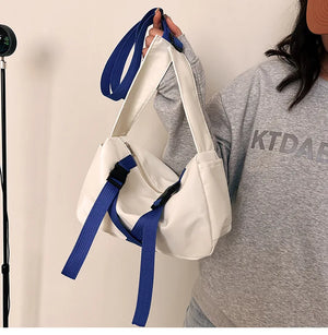 Canvas Crossbody Bag Women Casual Handbag High-capacity B312