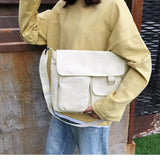 Canvas Crossbody Bag Women Large Capacity Shoulder Bag
