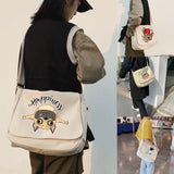 Dog Pattern Shoulder Bag Large Capacity Messenger Purse Handbag