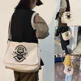 Skull Pattern Crossbody Bag Large Capacity Messenger Purse Handbag