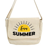 Word Pattern Crossbody Bag Large Capacity Shoulder Messenger for Women