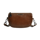 Women's Leather Crossbody Bag with Wide Strap