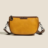 Women's Leather Crossbody Bag with Wide Strap