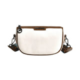 Women's Leather Crossbody Bag with Wide Strap