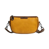 Women's Leather Crossbody Bag with Wide Strap