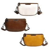 Women's Leather Crossbody Bag with Wide Strap
