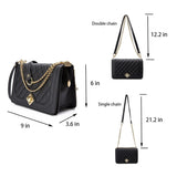 Women's Lightweight Leather Crossbody Shoulder Bag
