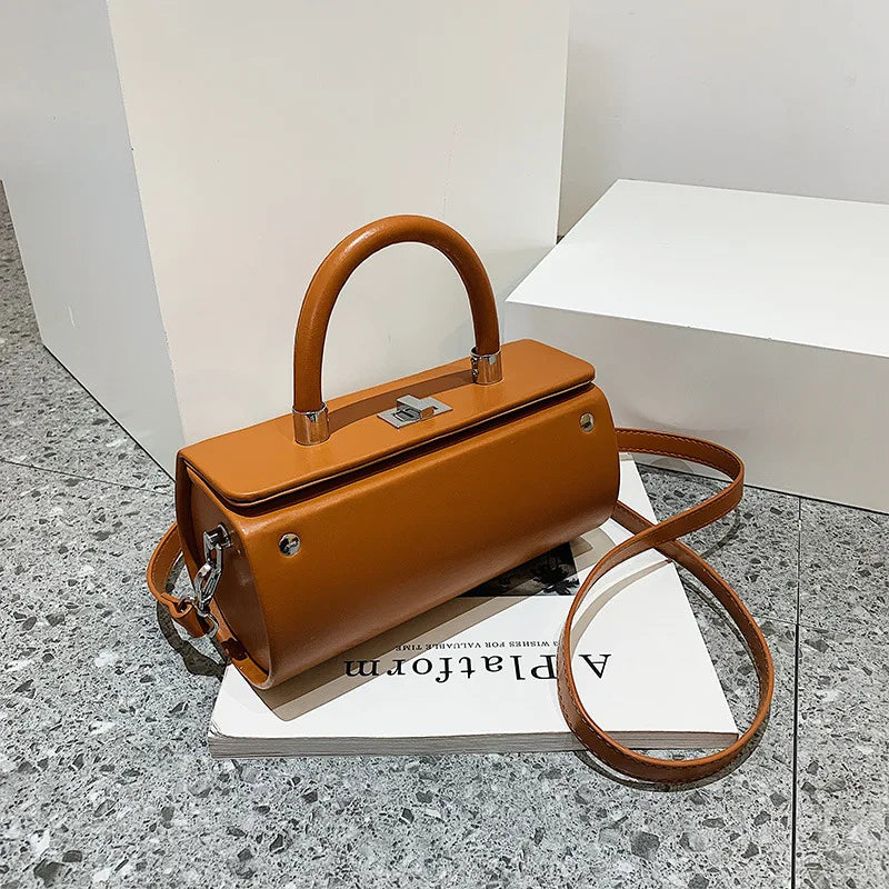 Vintage Female Shoulder Tote Bag Lady Leather Handbag