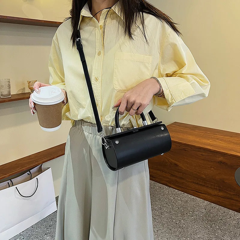 Vintage Female Shoulder Tote Bag Lady Leather Handbag