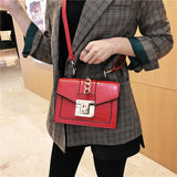 Crocodile Pattern Crossbody Bag Women Flap Handbag Shoulder Bag