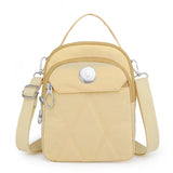 Nylon Crossbody Bag Plaid Shoulder Bag