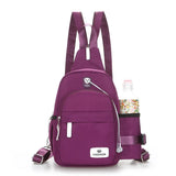 Nylon Chest Pack Crossbody Bag for Women