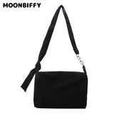 Solid Chain Knot Crossbody Bag for Women - Casual Messenger Shoulder Totes