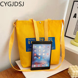 Canvas Crossbody Tote Bag for Women