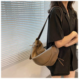 Large Capacity Crossbody Bag Soft Shoulder Hobo Vintage Sac