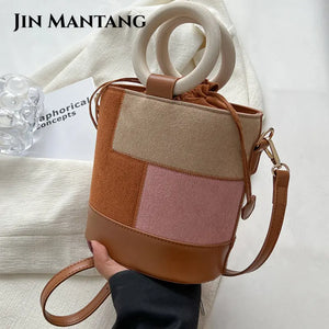 Women's Large Capacity Crossbody Bag Soft Shoulder Travel Hobos Vintage Sac