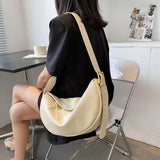 Large Capacity Crossbody Bag Soft Shoulder Hobo Vintage Sac