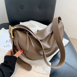 Large Capacity Crossbody Bag Soft Shoulder Hobo Vintage Sac