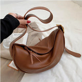 Large Capacity Crossbody Bag Soft Shoulder Hobos Bag Vintage Sac