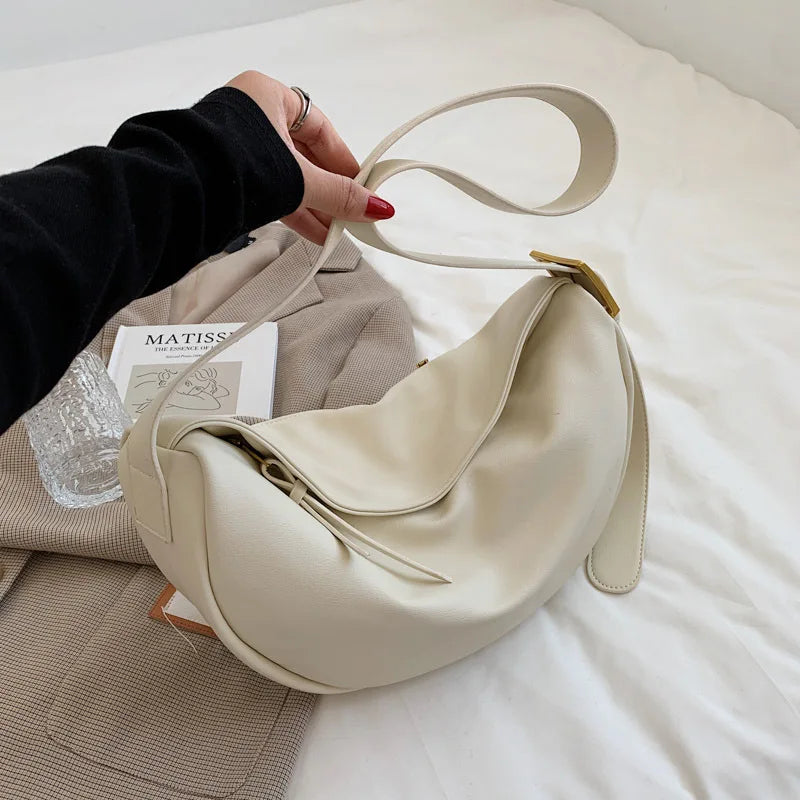 Large Capacity Crossbody Bag for Women Soft Shoulder Bag Casual Travel Hobos Bag