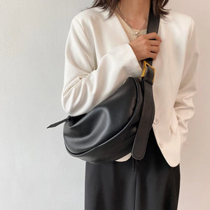 Large Capacity Crossbody Bag Soft Shoulder Hobos Bag Vintage Sac